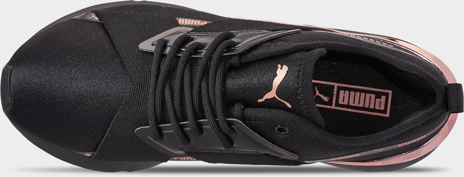 puma muse satin black rose gold
