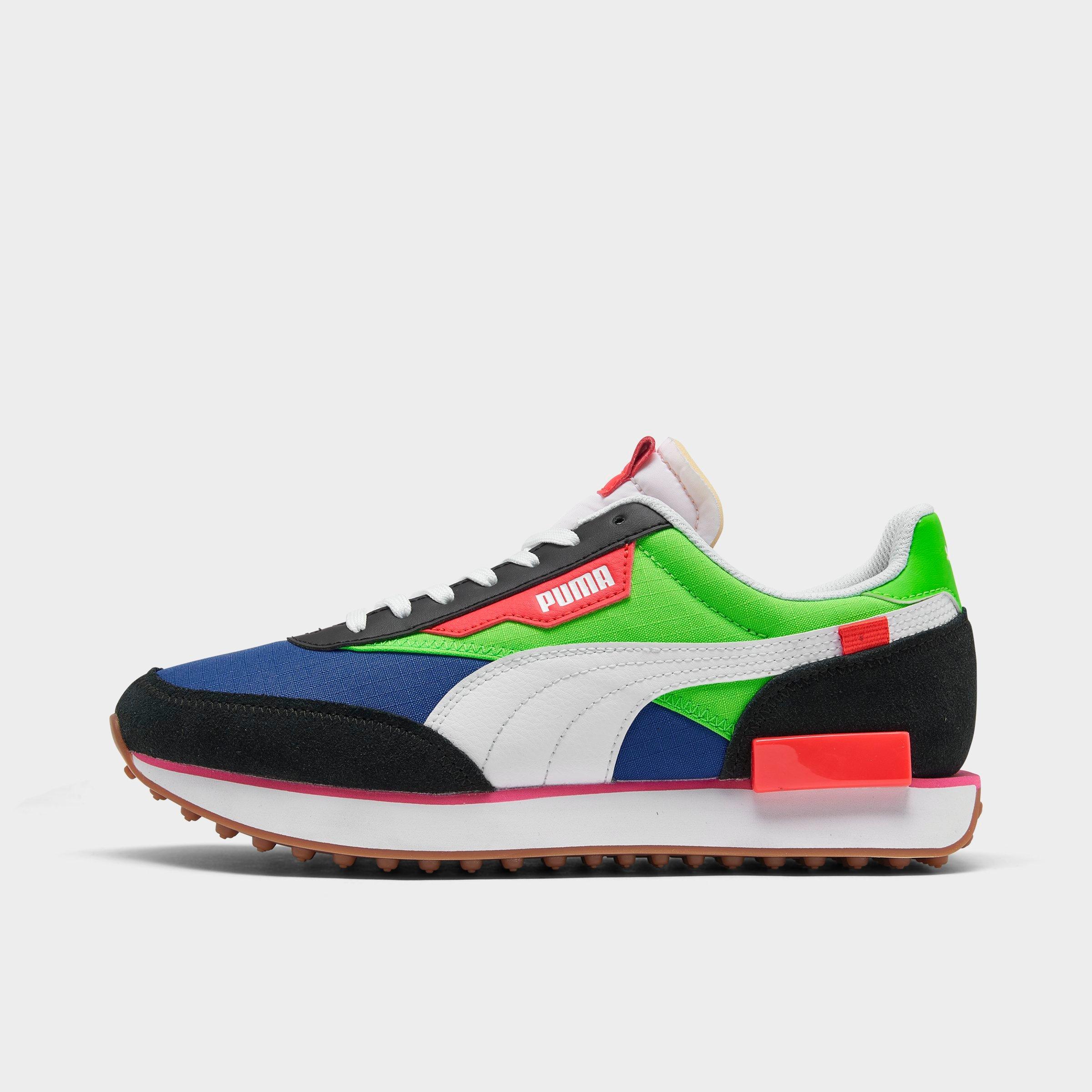 multi coloured puma trainers