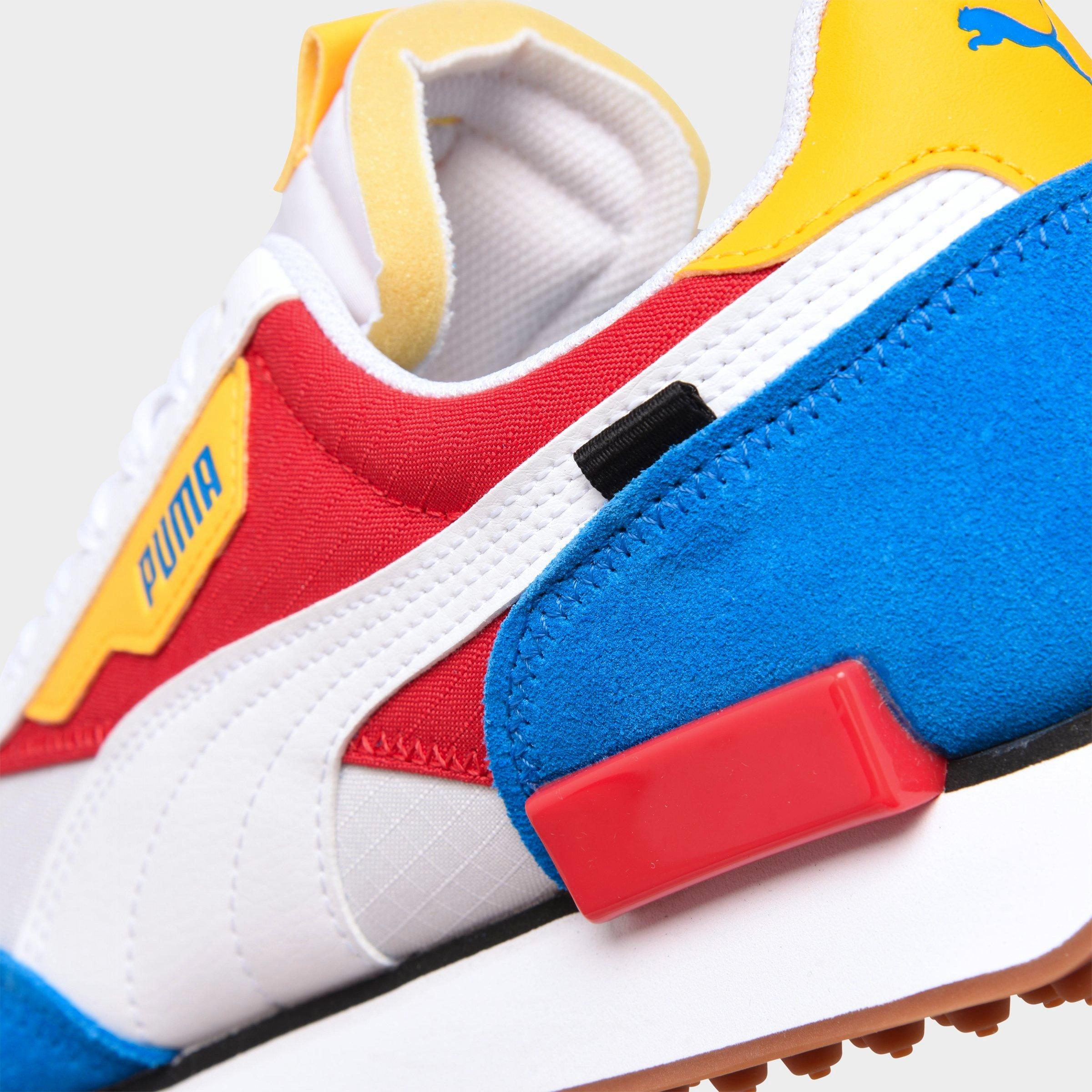 red white blue yellow pumas