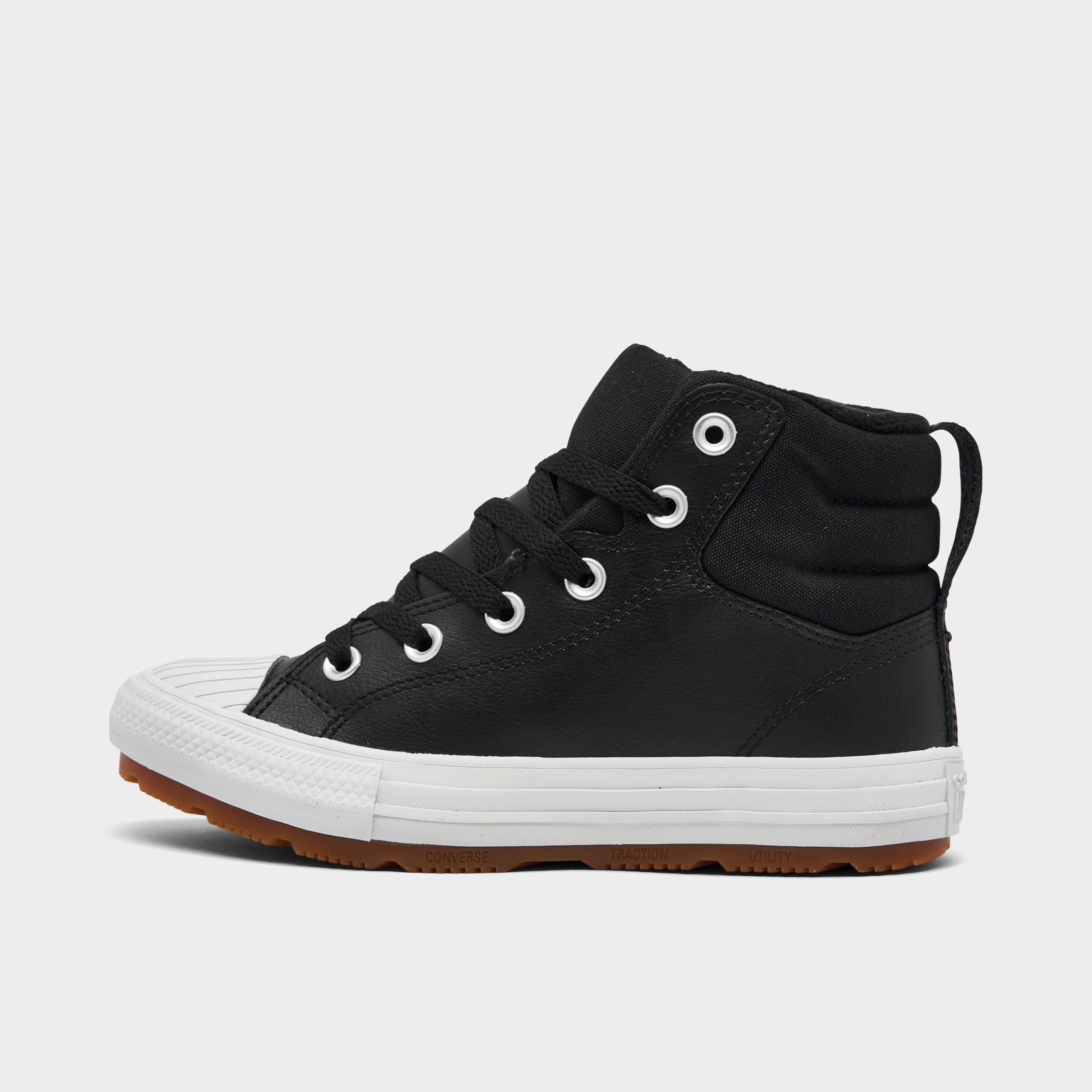 jd black high top converse