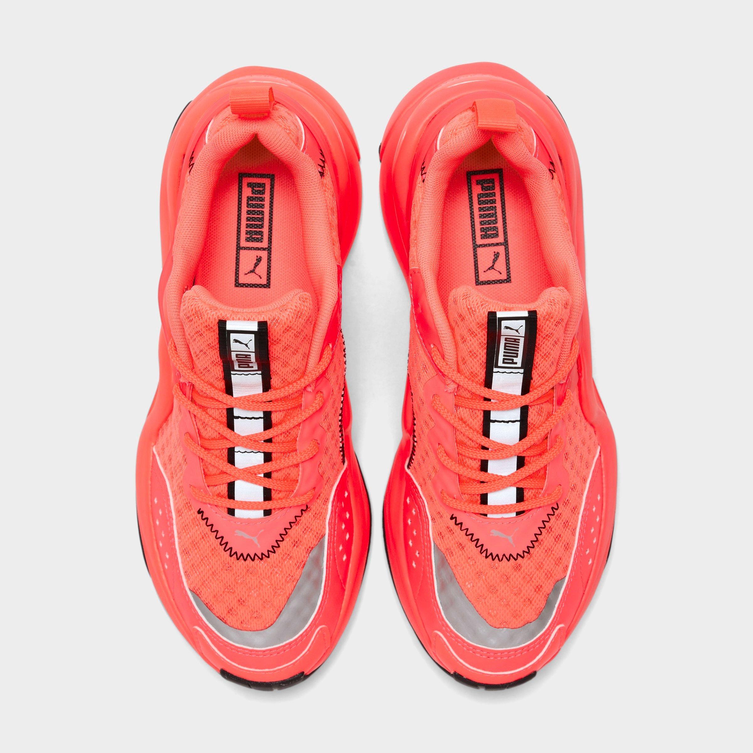 neon orange puma shoes