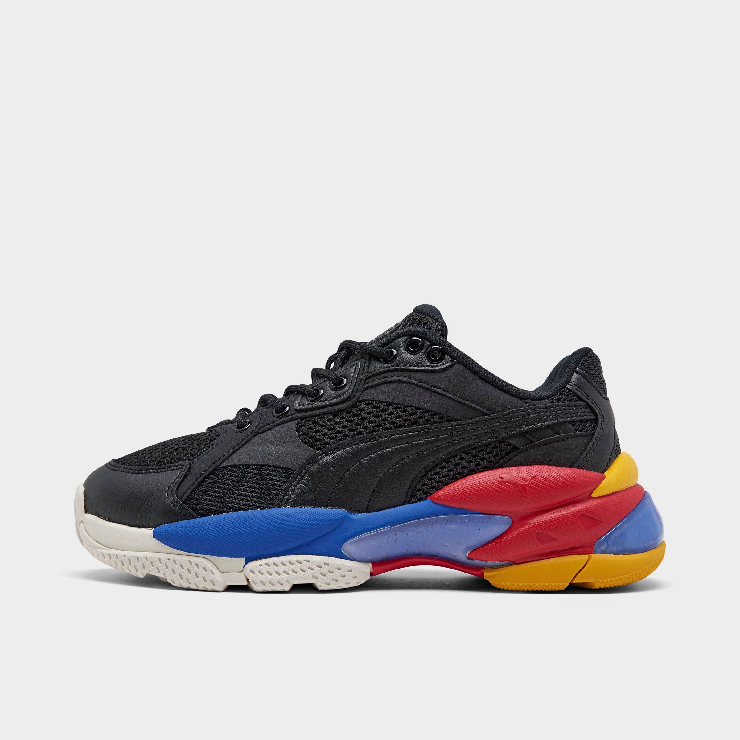puma shoes red yellow blue