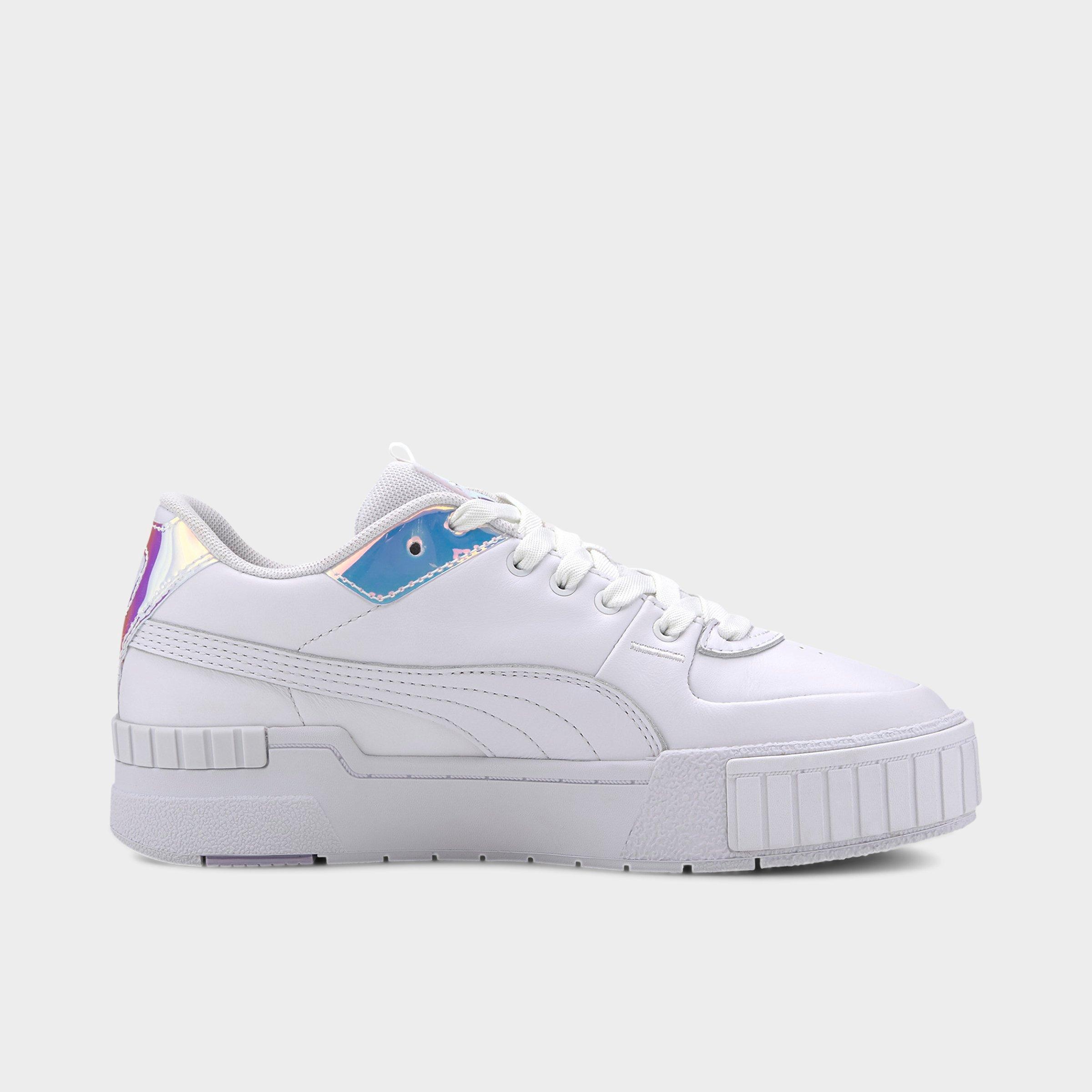 puma cali white purple heather