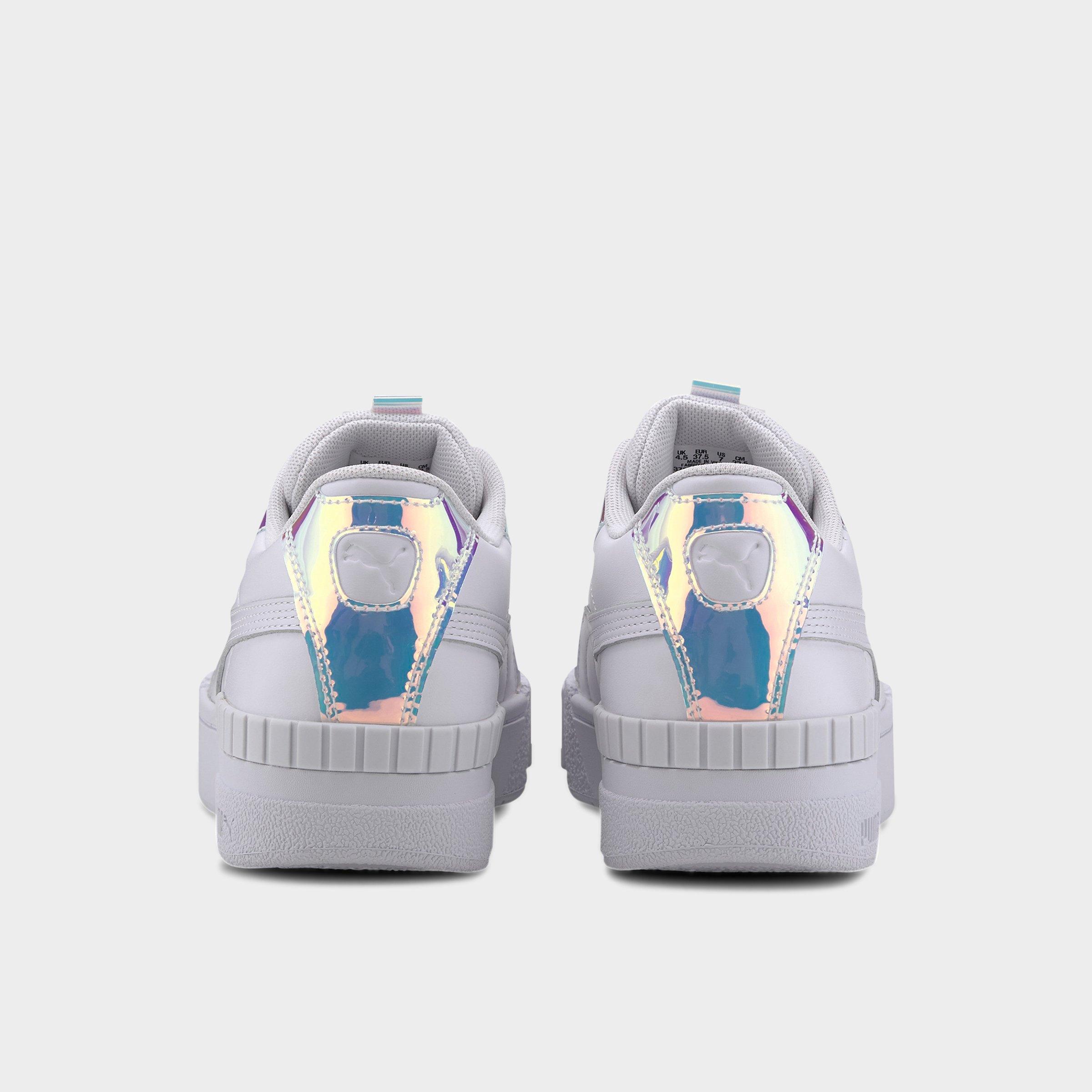 puma cali white purple heather