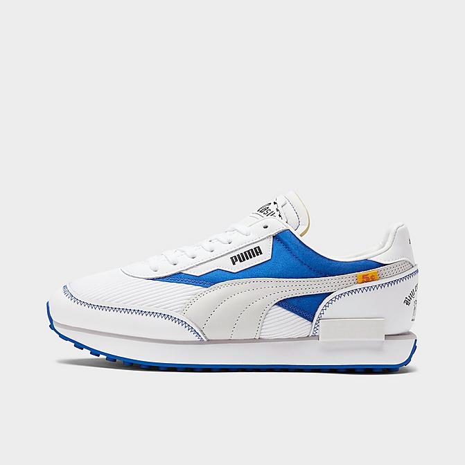 Right view of Men's Puma x White Castle Future Rider Casual Shoes in Puma White/Royal Blue Click to zoom