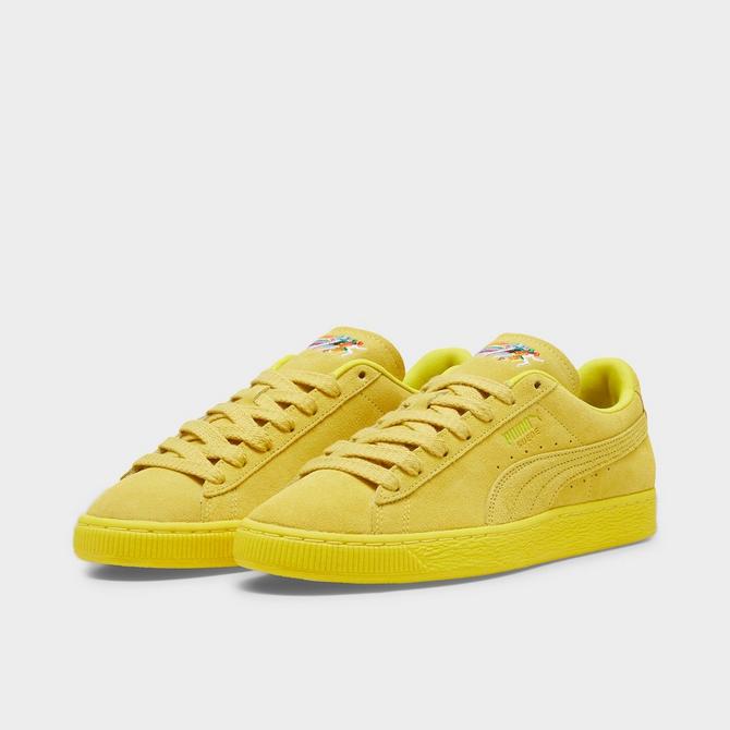 Puma suede yellow shoes best sale