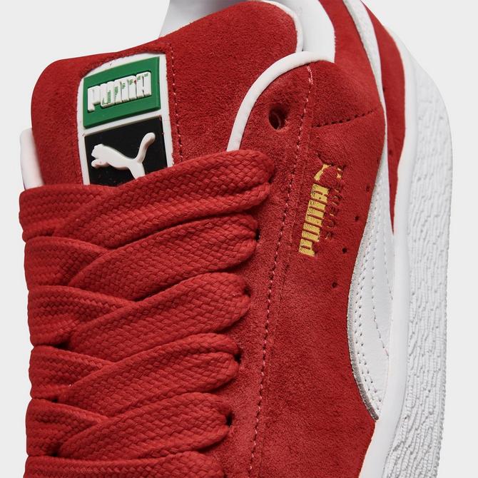 Puma suede red white deals