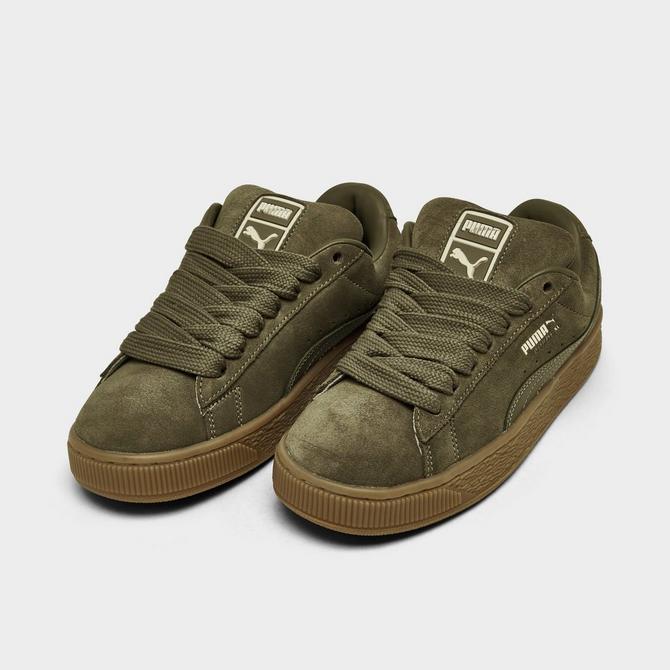 Puma shoes olive green online