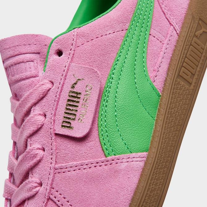PUMA Palermo Special sneakers in pink and green
