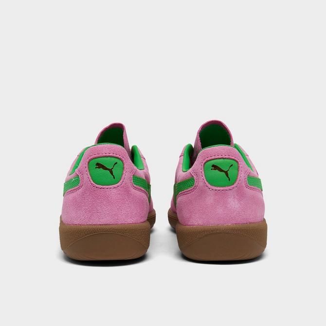 Puma pink clearance and green shoes