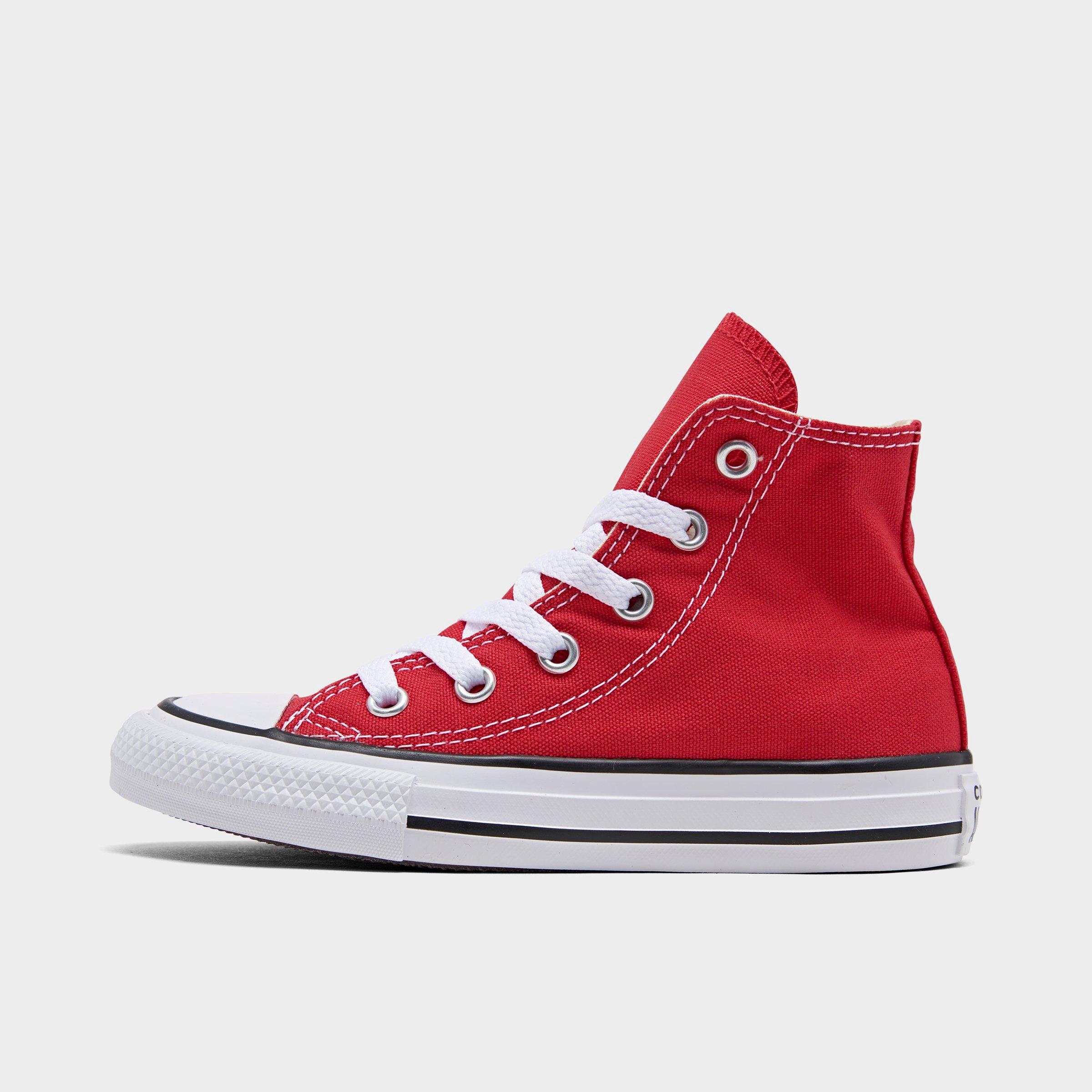 red kids converse shoes