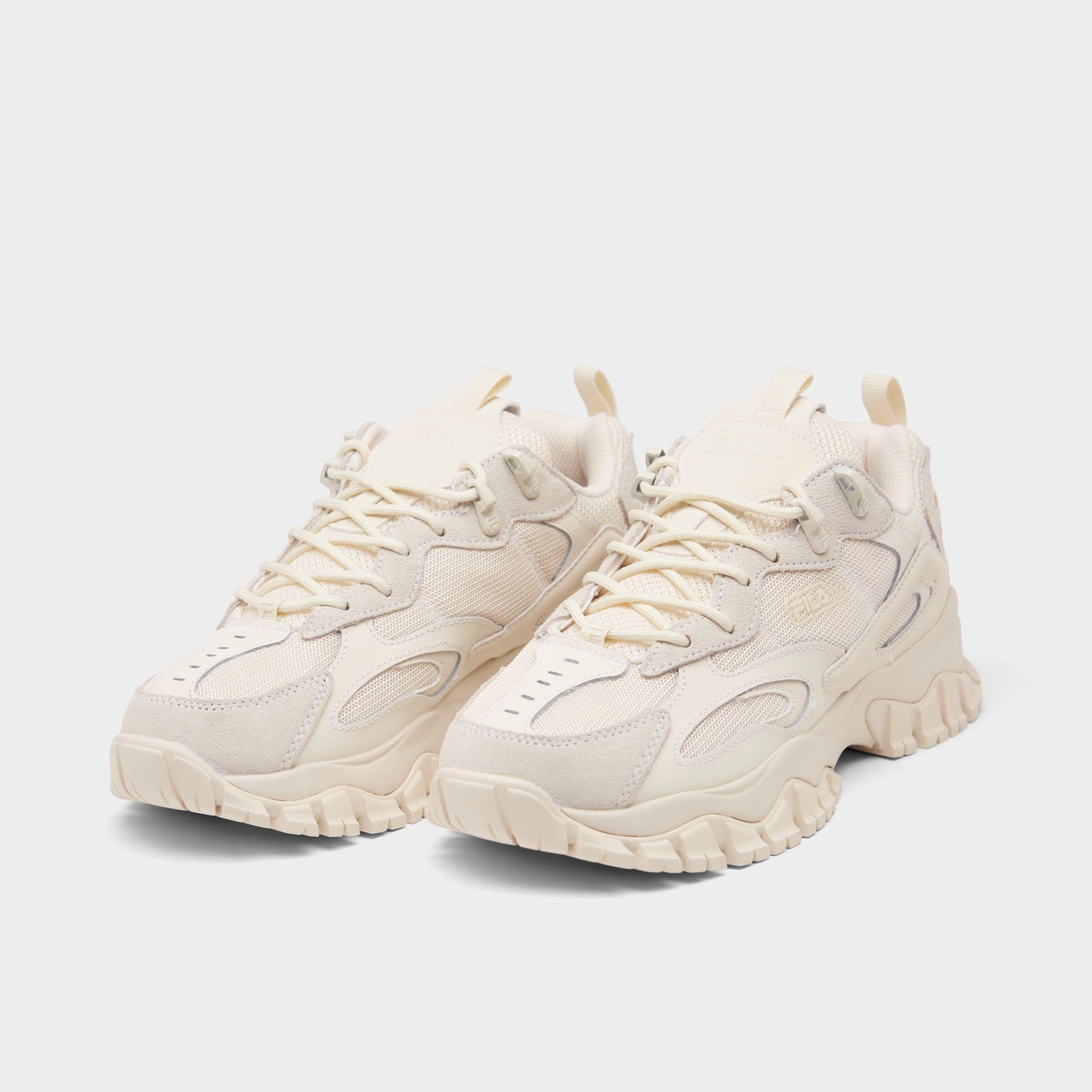 Fila Big Kids' Ray Tracer TR 2 Casual Shoes in Beige/Gardenia Size 6.5 | Lace