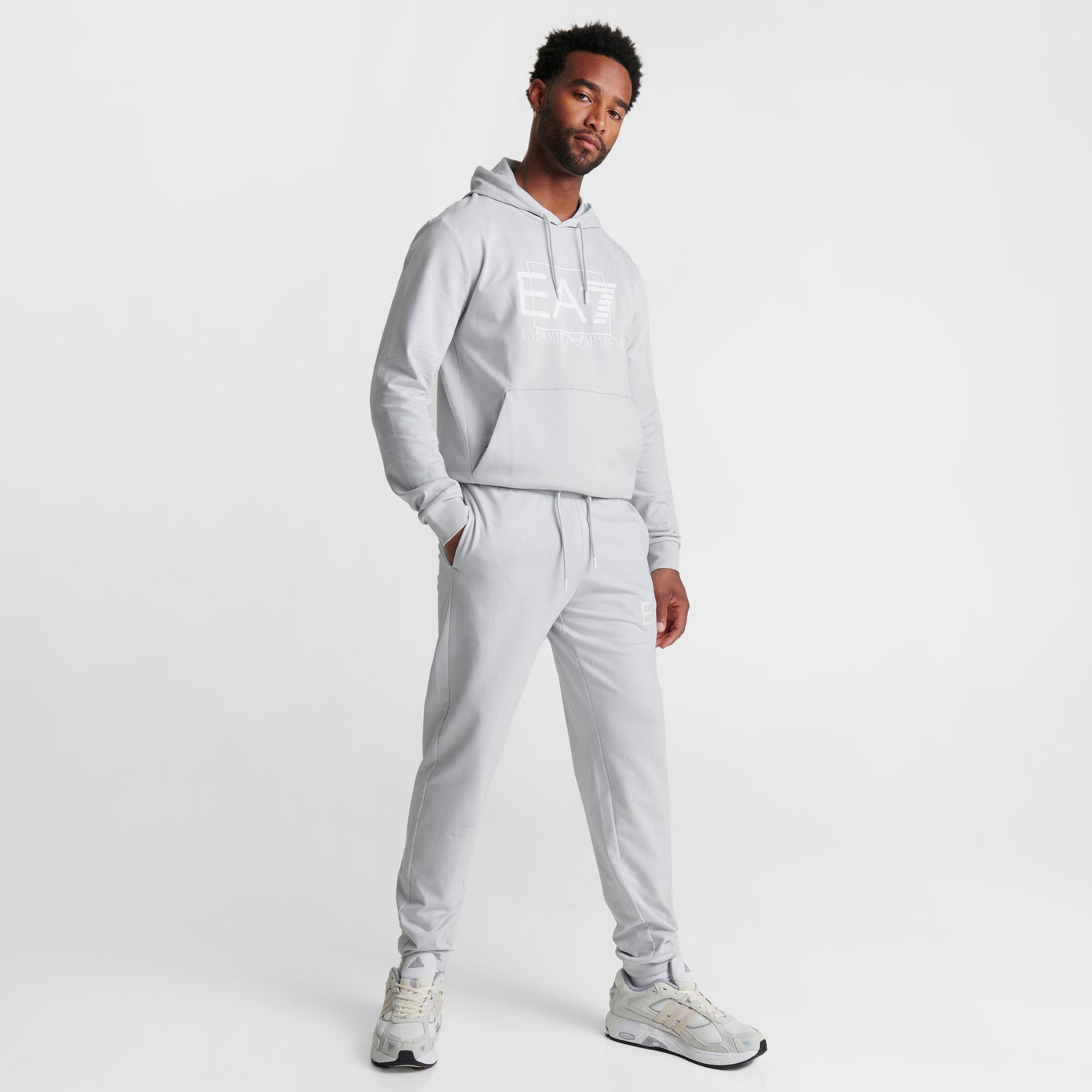 Grey Ea7 Emporio Armani Ea7 Overhead Tracksuit Grey EA7 Emporio
