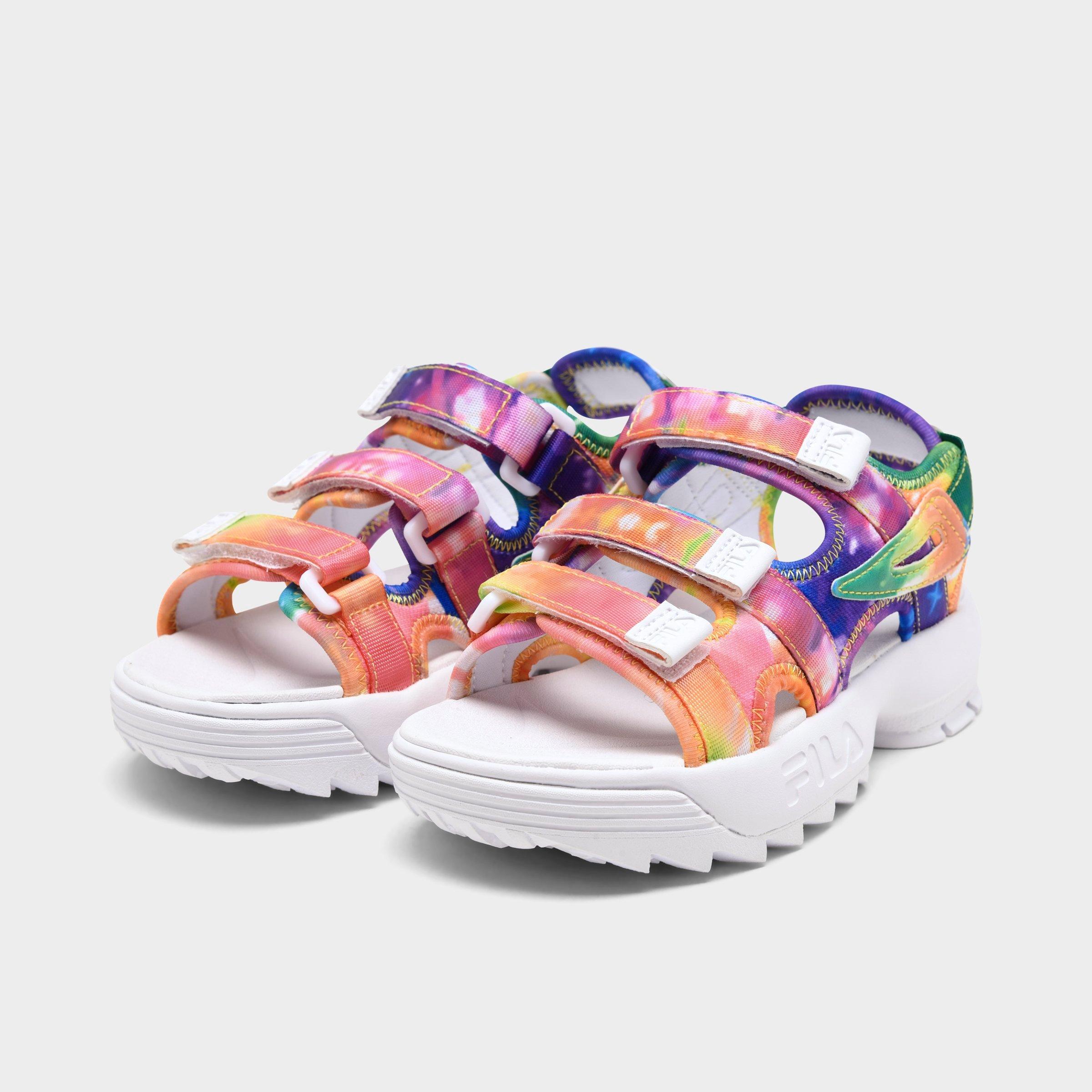 Fila Disruptor Tie-Dye Athletic Sandals 