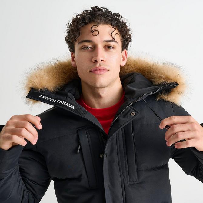 Men s Zavetti Canada Oshawa 2.0 Puffer Parka Jacket JD Sports