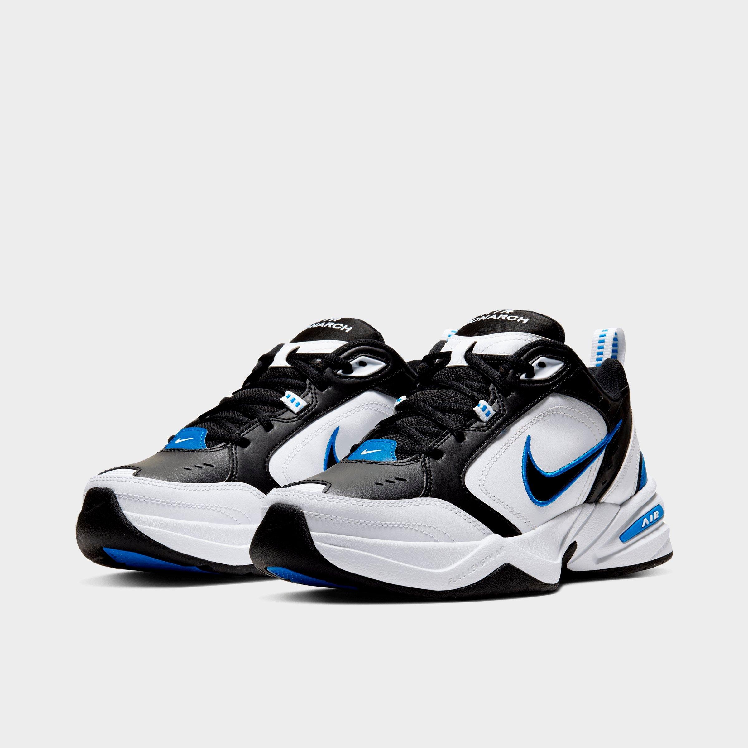 nike air monarch black and white