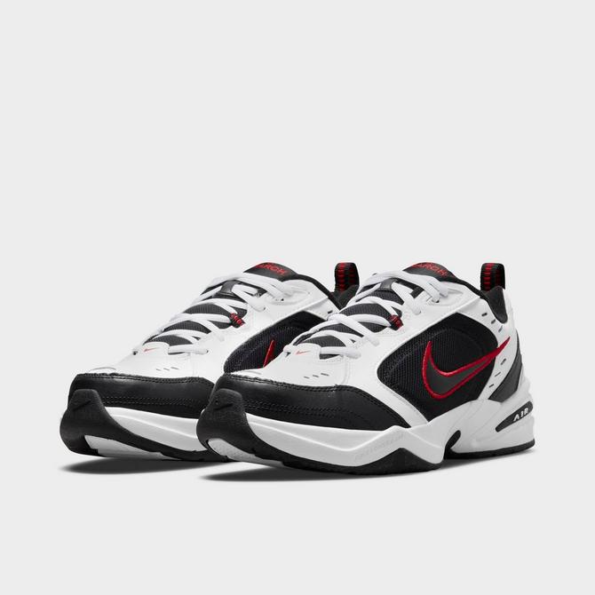 Nike air monarch iv black white red online