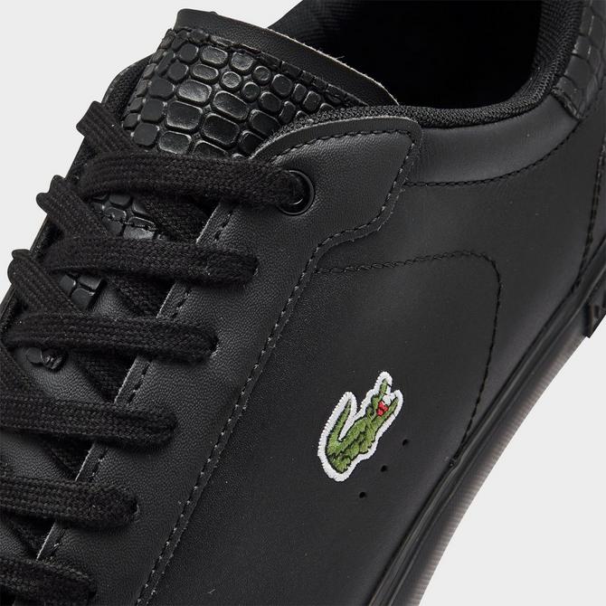 Mens lacoste cheap shoes black