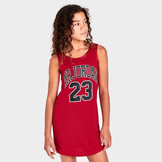 Shop Jordan Girls' Heritage Jersey Dress 45B320-A9Y pink