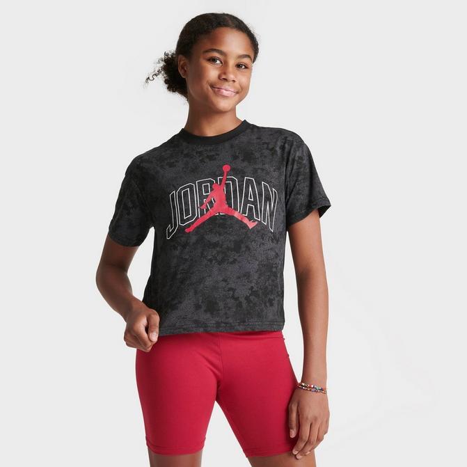 Girls Jordan Flight Wash Bf Cropped T Shirt JD Sports