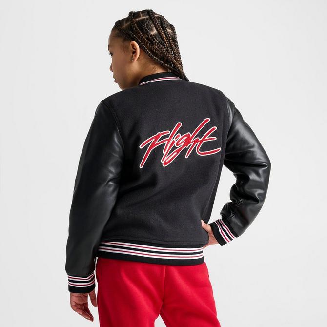 Jordan varsity jacket red and online black