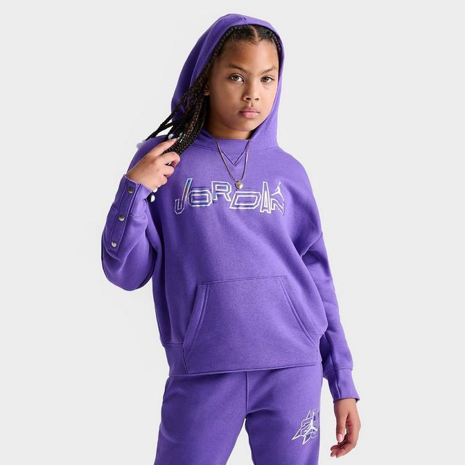 Girls Purple Hoodies & Pullovers.