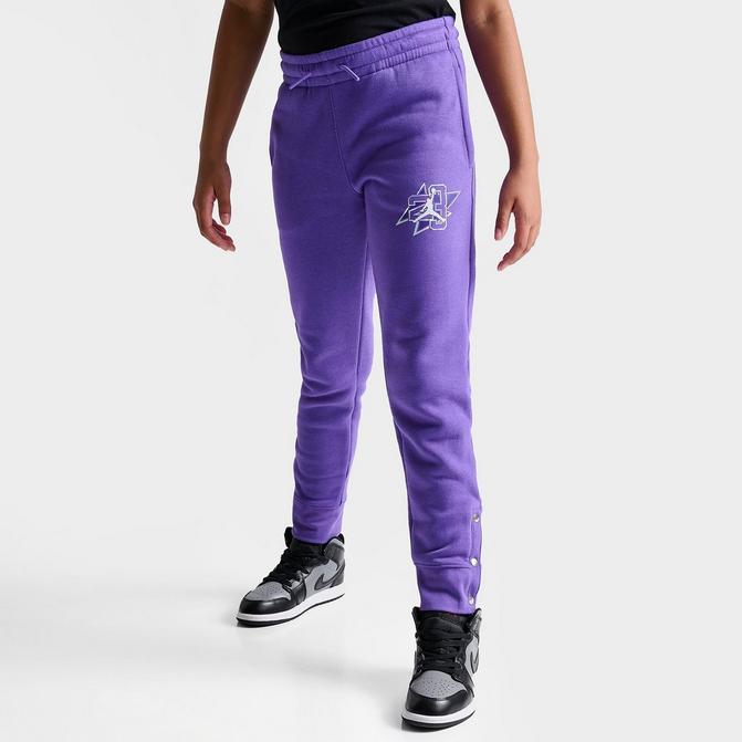 W JORDAN FLIGHT VELOUR PANT - BLACK