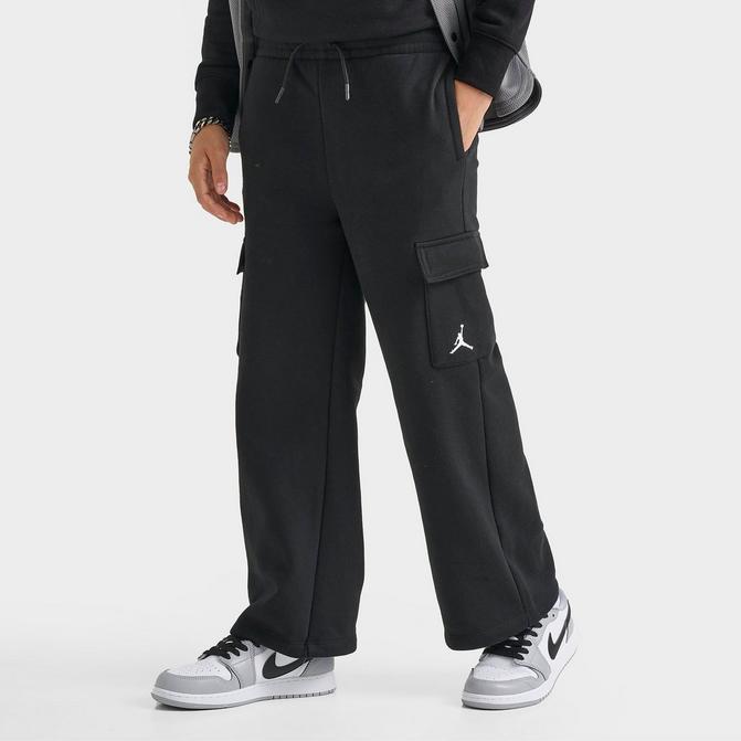 Girls Jordan Y2K Fleece Open Hem Cargo Pants