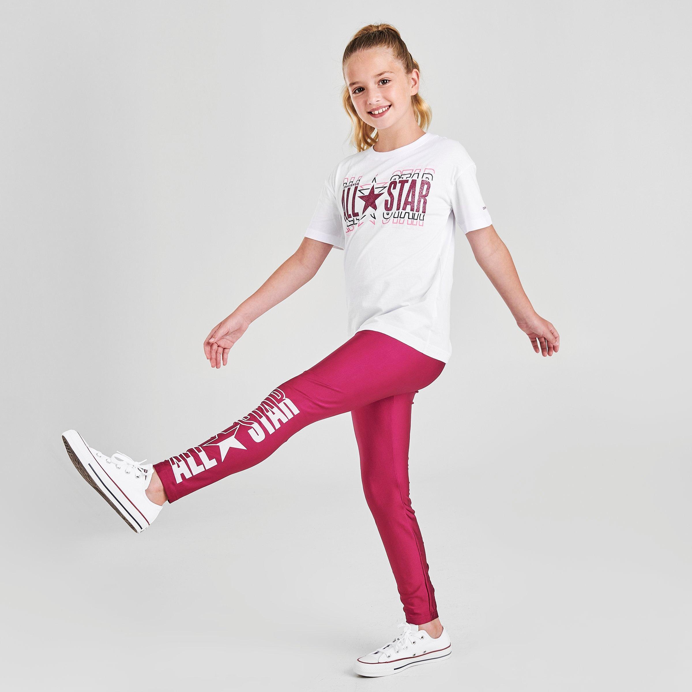 girls converse leggings