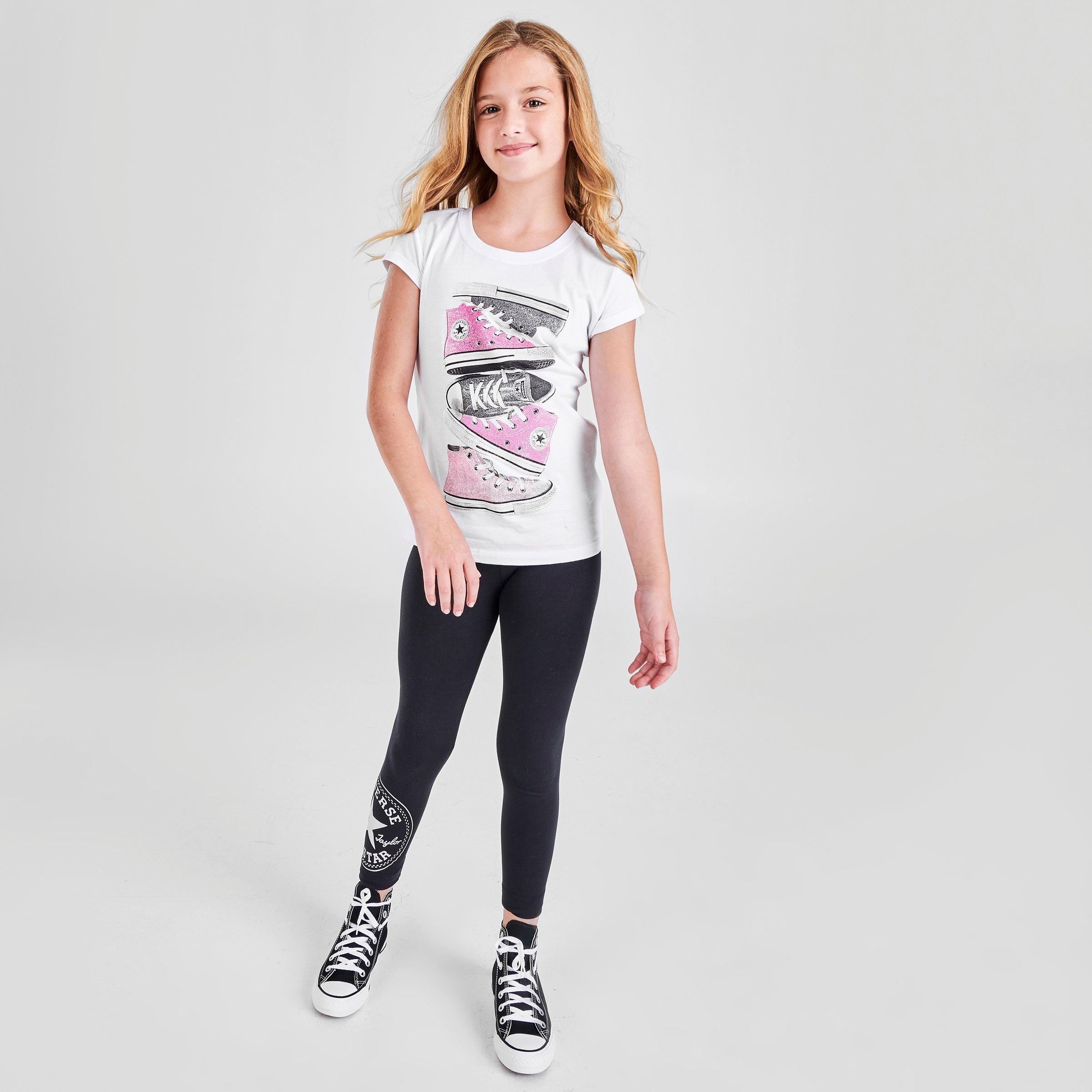 girls converse leggings