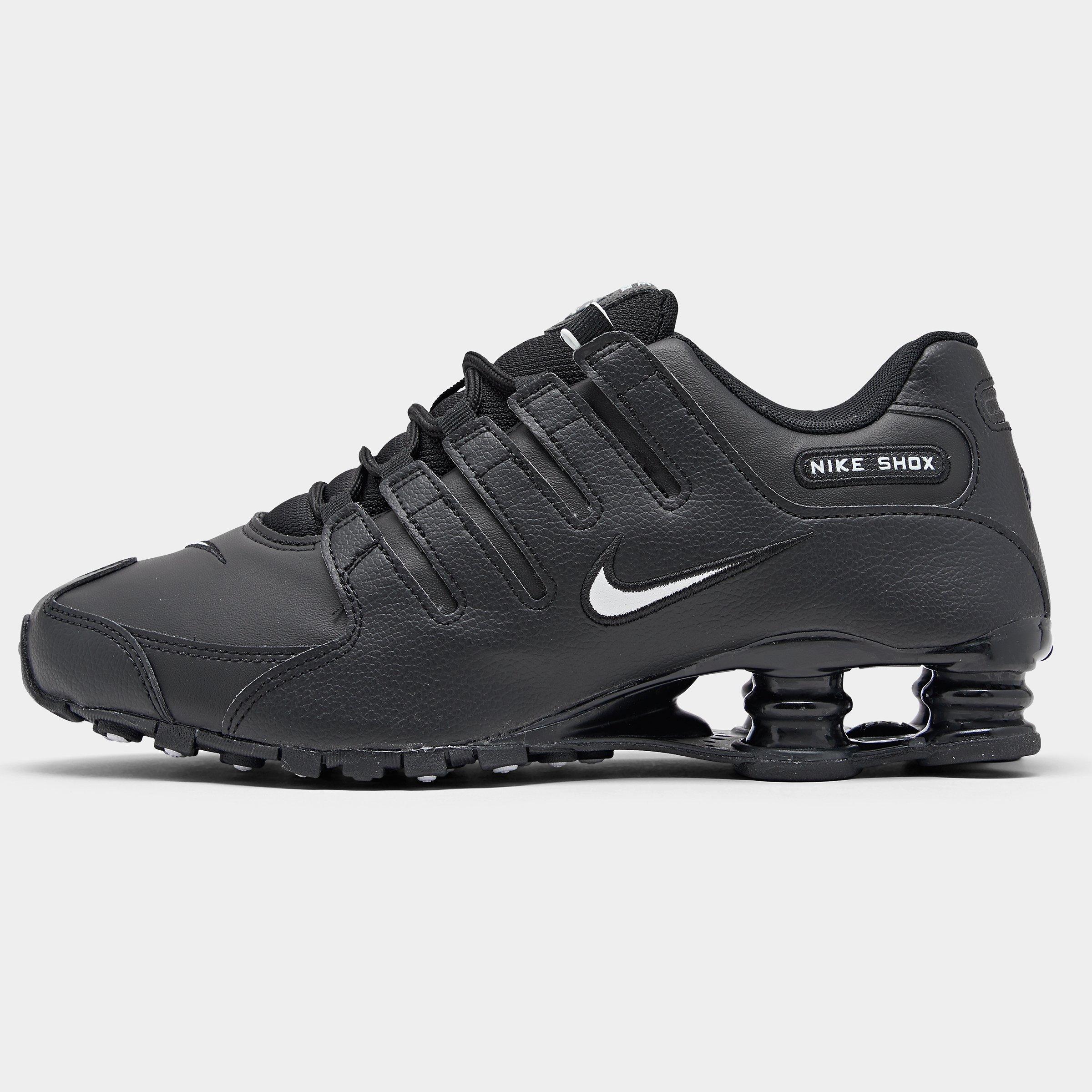 nike shox nz black white