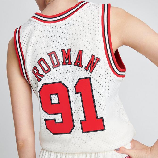 Women's Mitchell & Ness Chicago Bulls Alternate NBA Dennis Rodman Hardwood  Classics 1997-98 Swingman Jersey