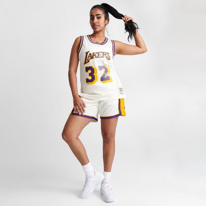 Los Angeles Lakers Jersey Dress Large Ladies Throwback Hardwood Classics  NBA