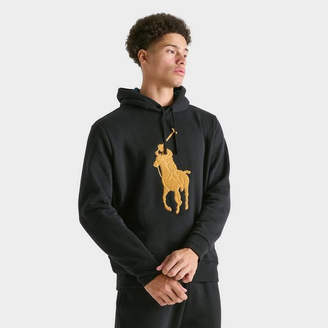 Ralph lauren pullover hoodie black on sale