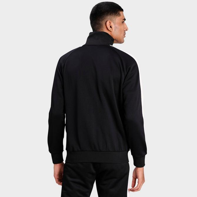 Puma Classics T7 track jacket in black and lime