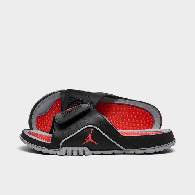 Jordan shop sandals red