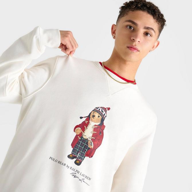 Men's polo bear fleece sweatshirt best sale