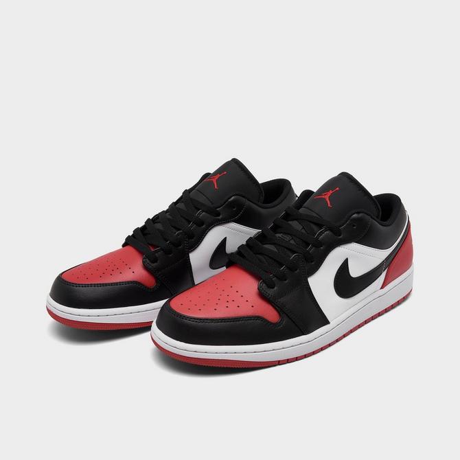 Black Red and White Jordan 1 Shoes