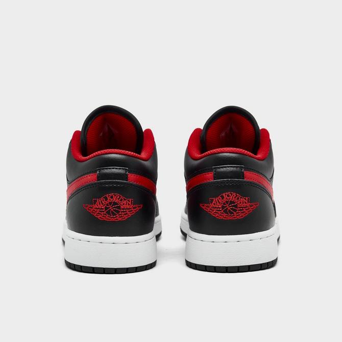 Black and outlet red kids jordans