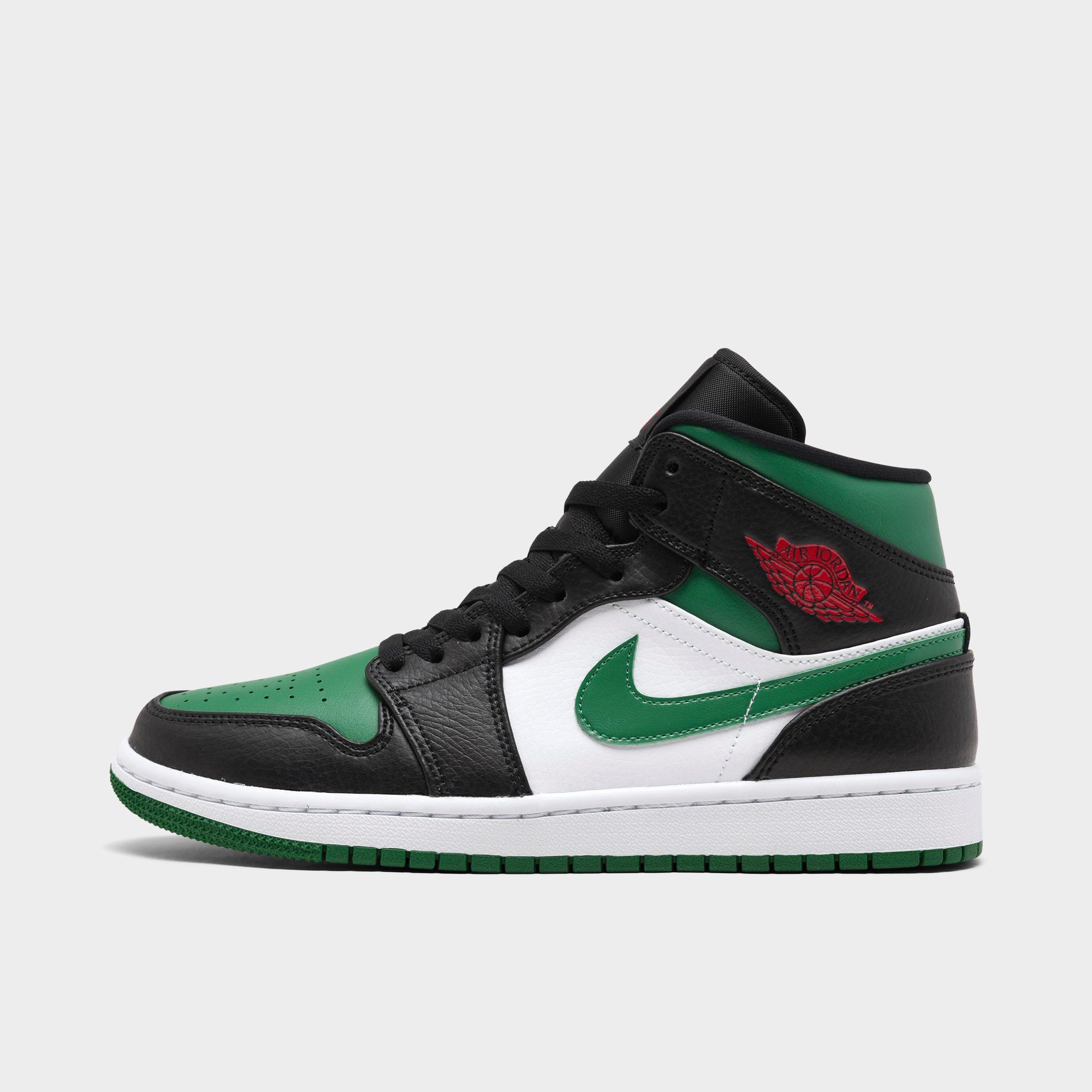 jordan 1 green white and black