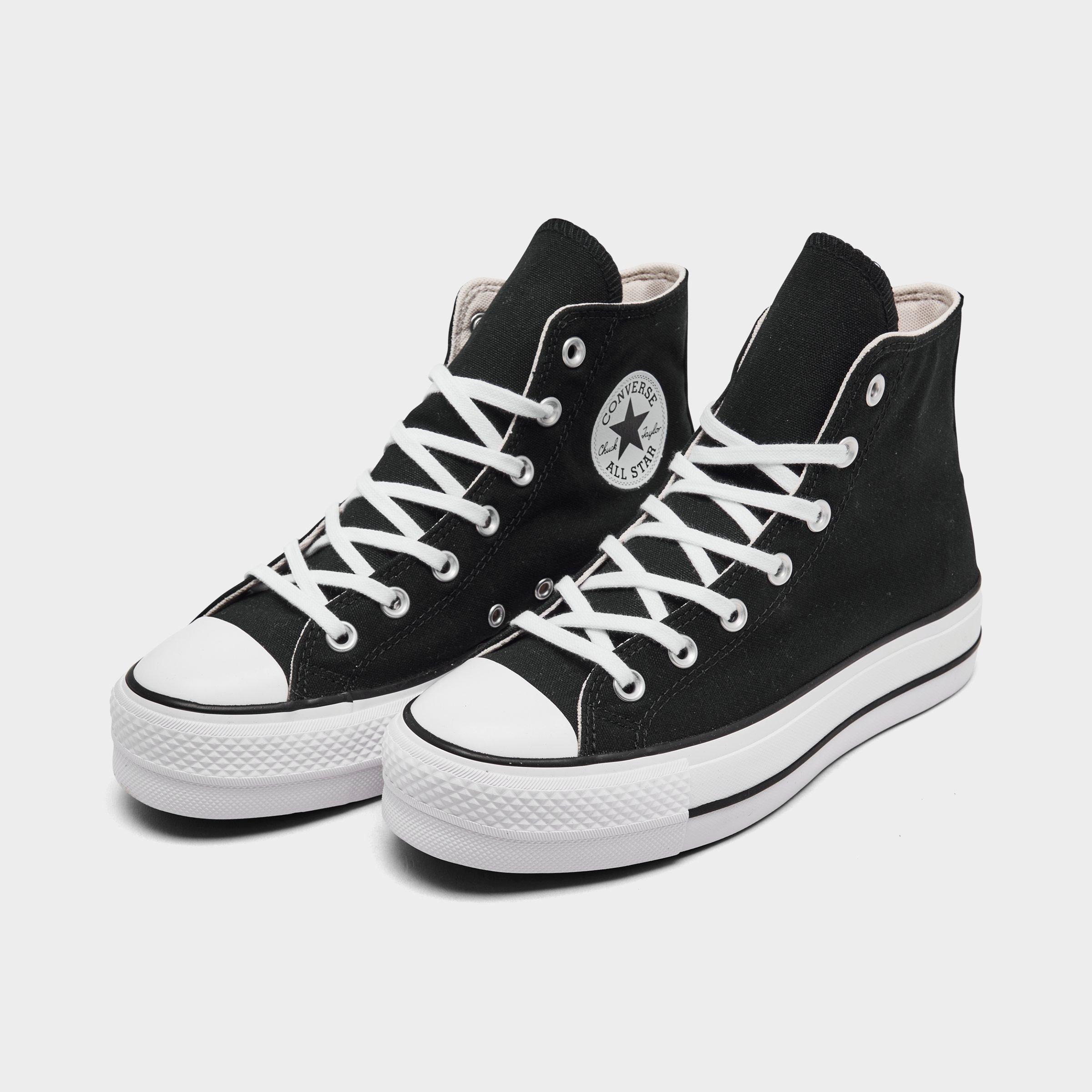 black womens platform converse
