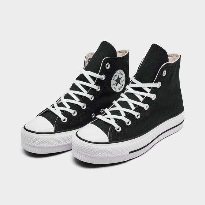 CONVERSE Chuck Taylor All Star Lift Platform Girls High Top Shoes - BLK/WHT