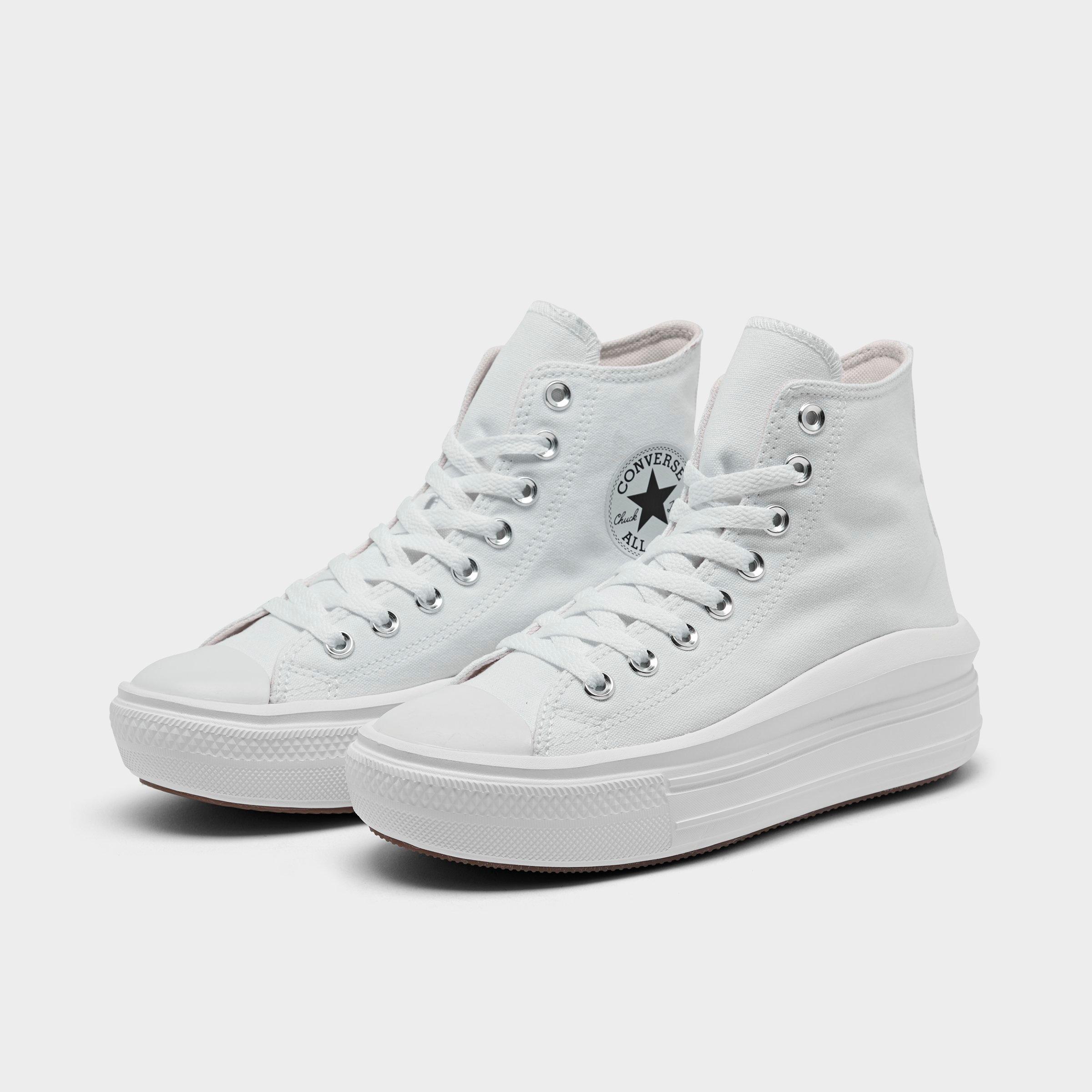 platform white high top converse