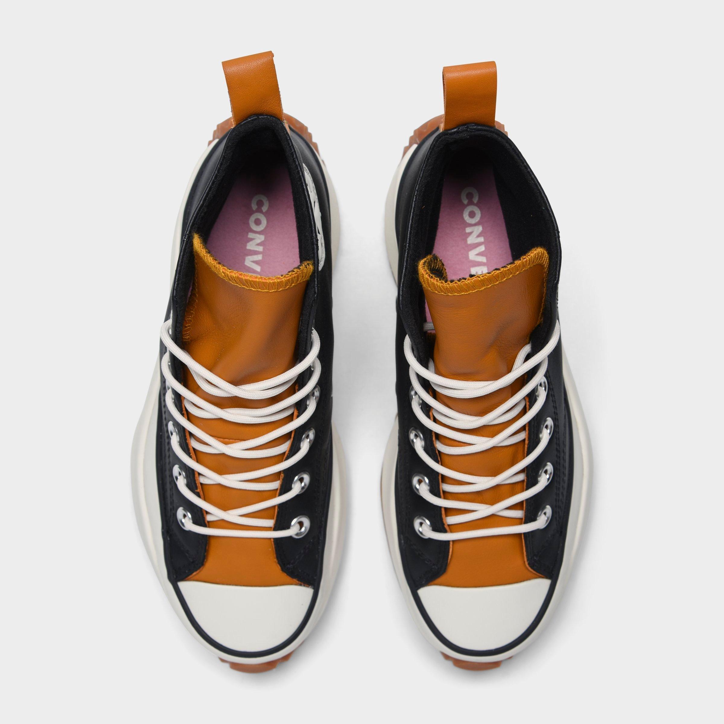 women's converse run star hike leather platform sneaker boots