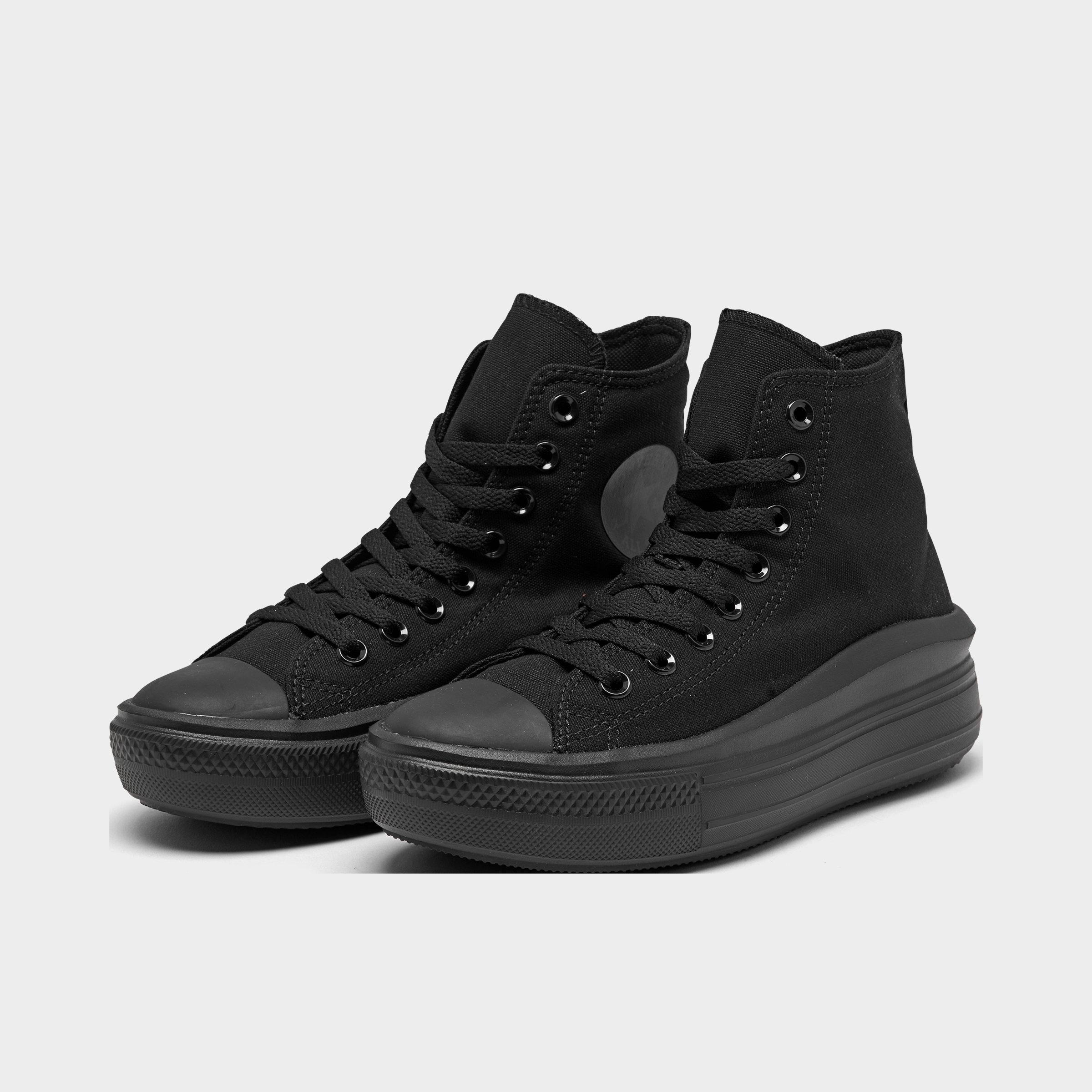 black high top casual shoes