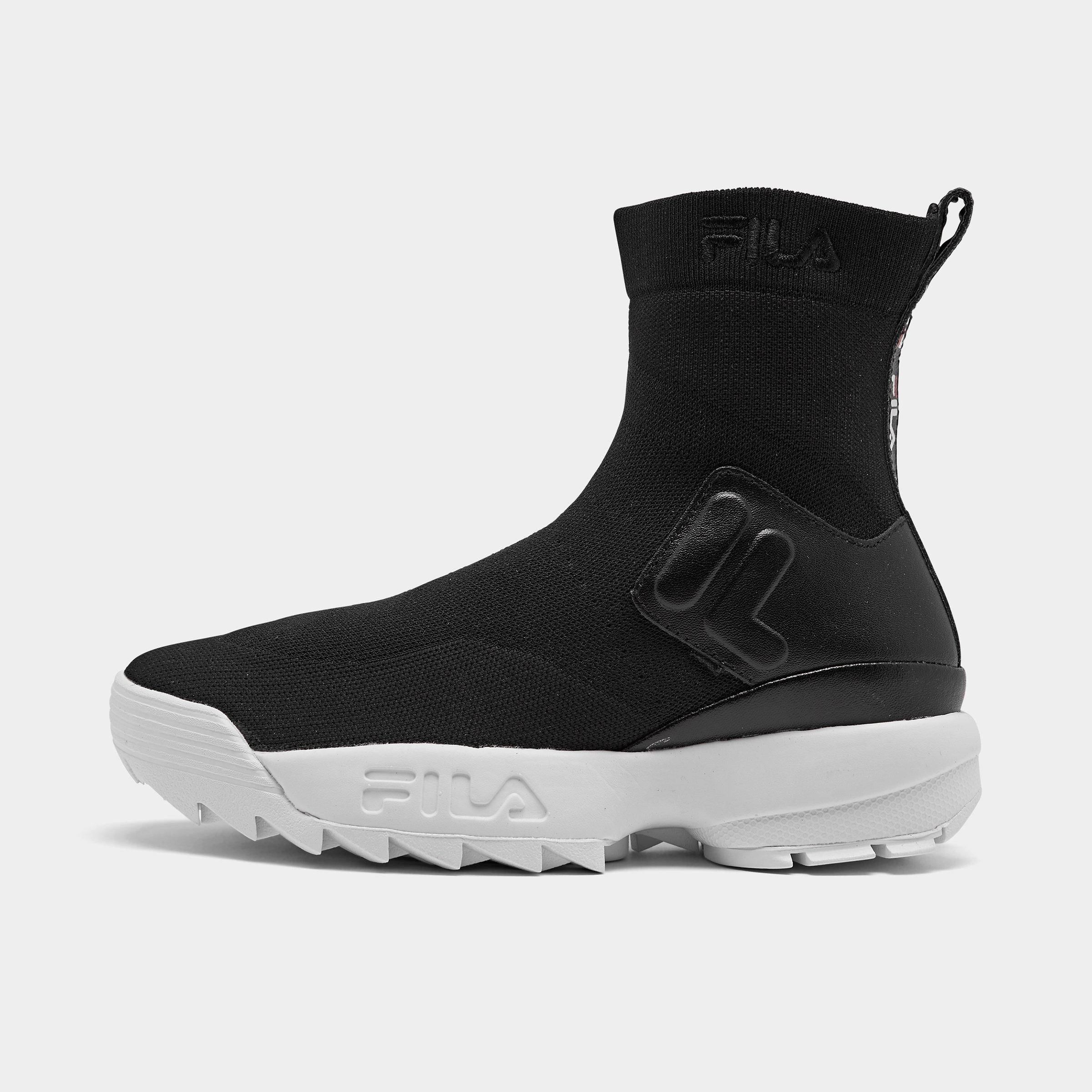 fila black casual shoes