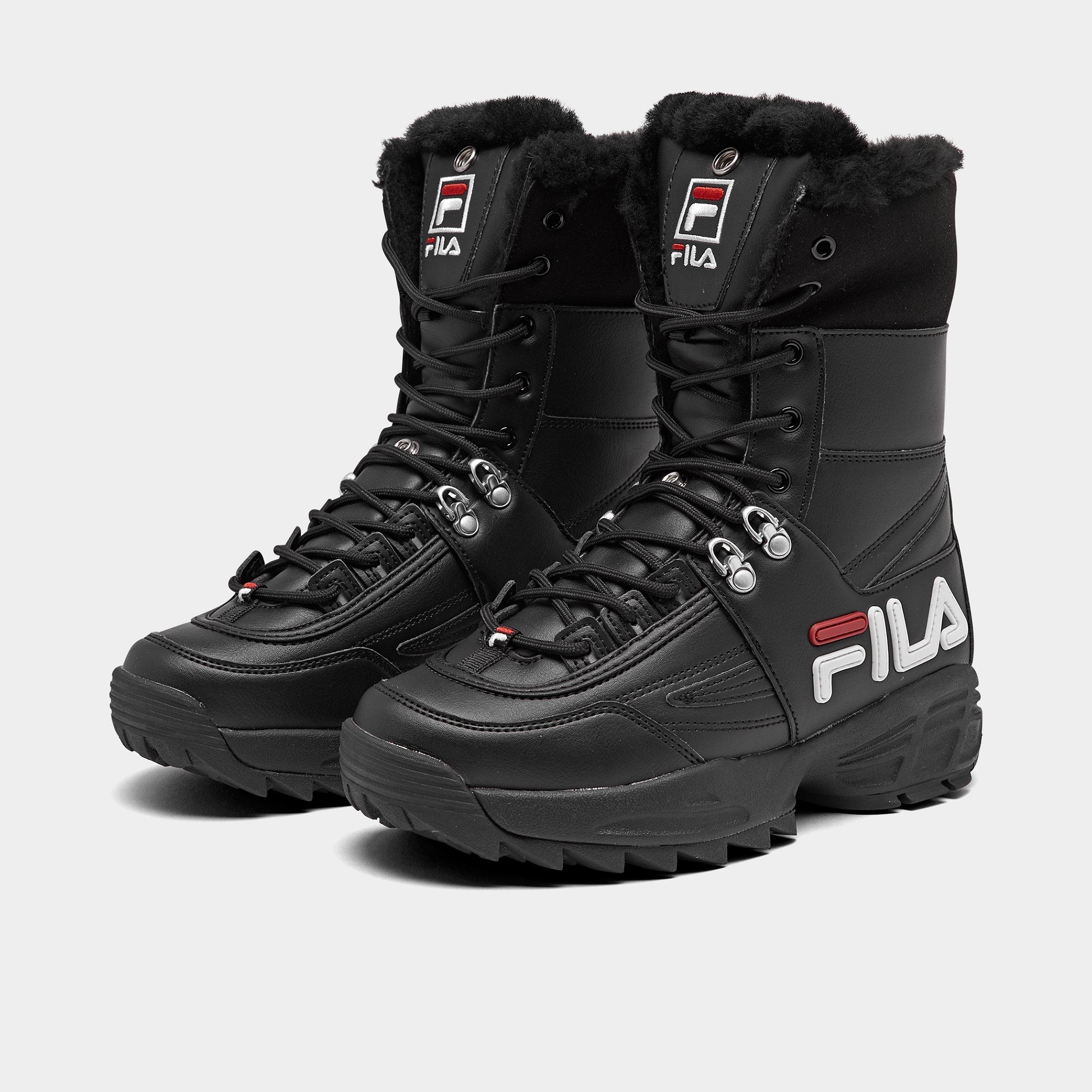 fila disruptor shearling boots