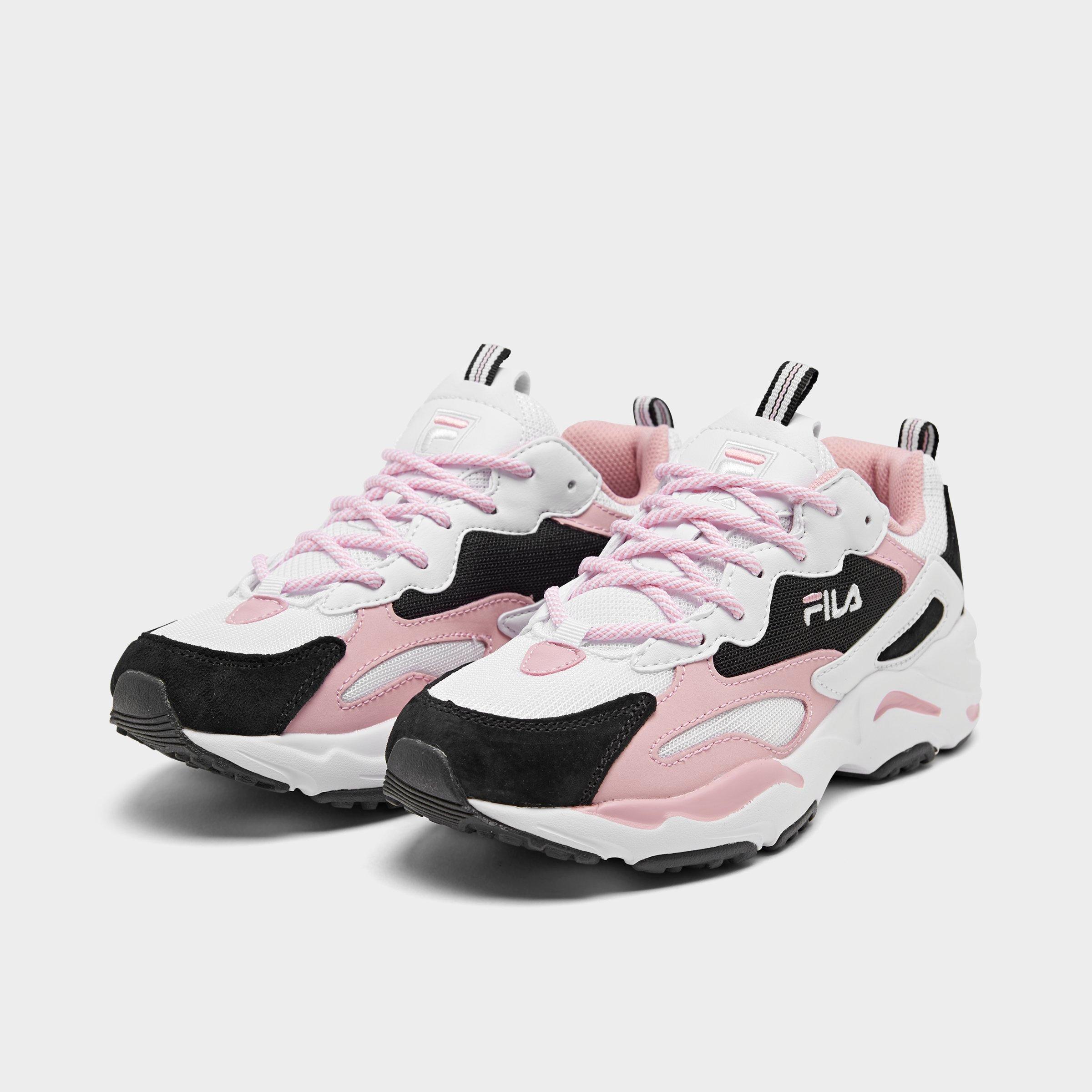 pink and black filas
