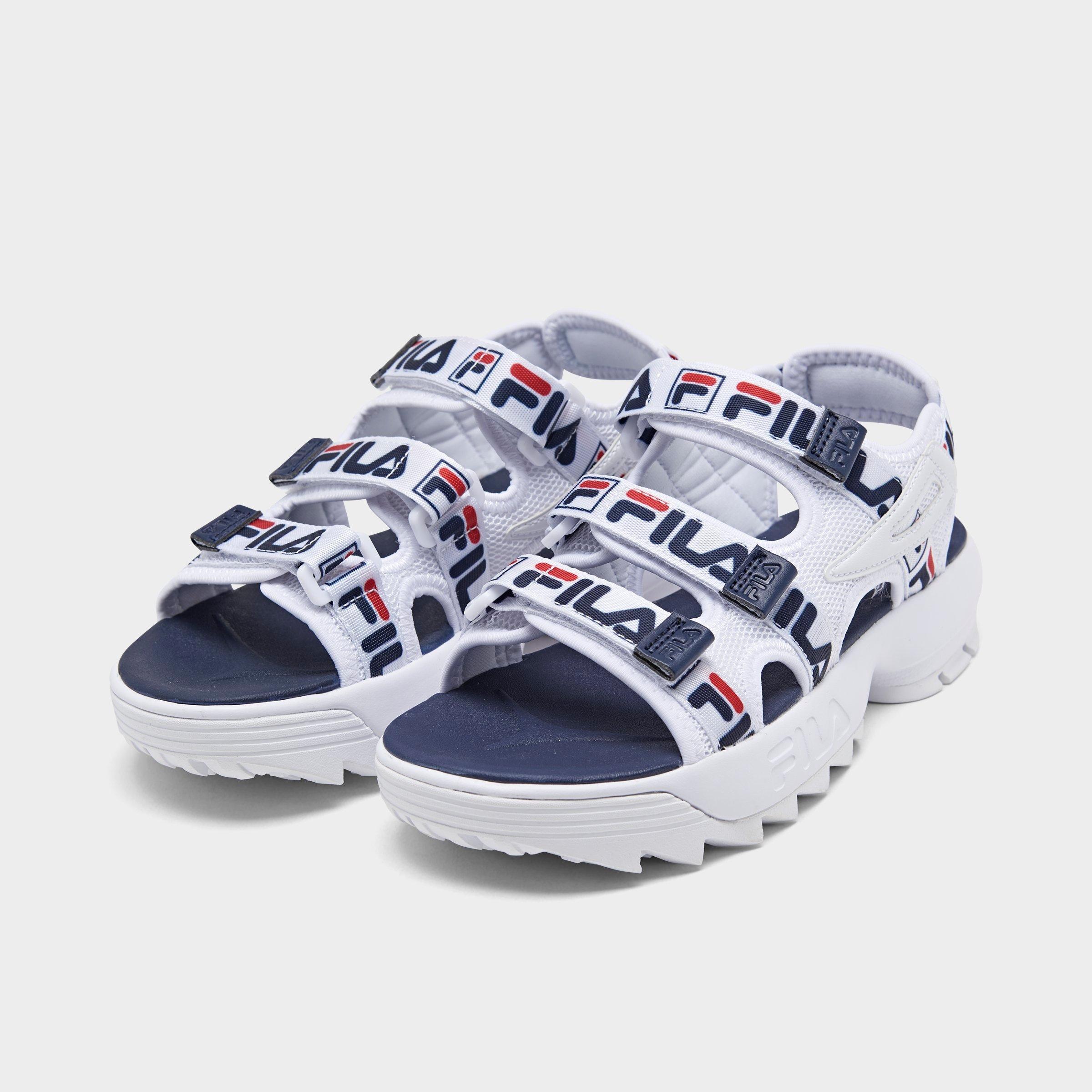 fila logo sandals