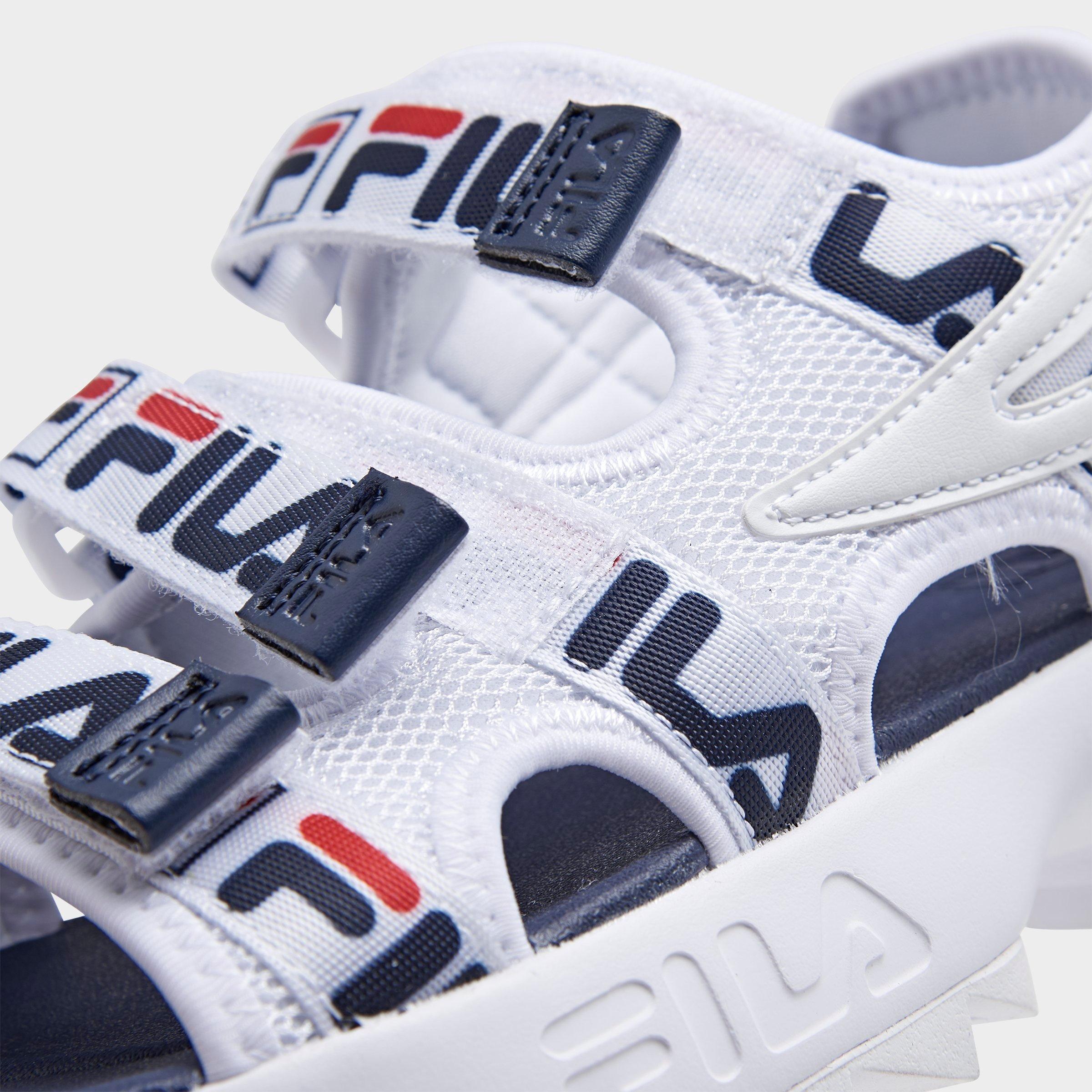 fila logo sandals